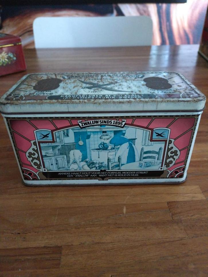 Oud Zwaluw Blik - Tandstokers €4, Verzamelen, Blikken, Ophalen of Verzenden