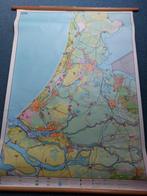 Oude schoolkaart Randstad Holland, Antiek en Kunst, Ophalen, Aardrijkskunde