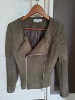Khaki/legergroen suede biker jasje maat S My Jewellery, My Jewellery, Ophalen of Verzenden, Zo goed als nieuw, Jasje