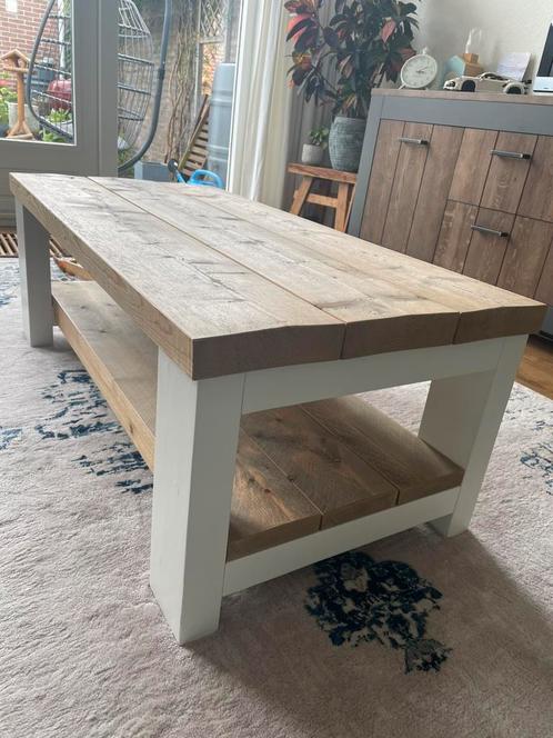 Steigerhouten salontafel (120x60x45), Huis en Inrichting, Tafels | Salontafels, Gebruikt, Minder dan 50 cm, 50 tot 100 cm, 100 tot 150 cm