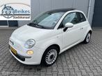 Fiat 500 1.2 Lounge met glazen schuif/kantel dak, Euro 5, Stof, Gebruikt, 1242 cc