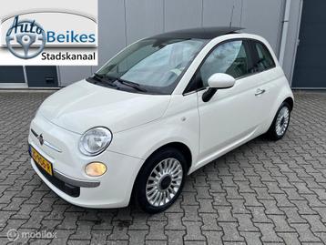 Fiat 500 1.2 Lounge met glazen schuif/kantel dak beschikbaar voor biedingen