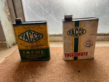2 benzine blikken Yacco oldtimer beschikbaar voor biedingen