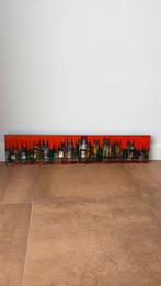 Langwerpig smal schiderij skyline metropool, Ophalen