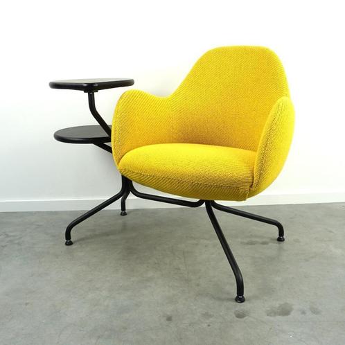 Blå Station Wilmer CT design fauteuil | Stoelen | Geel, Huis en Inrichting, Fauteuils, Gebruikt, Metaal, Stof, 50 tot 75 cm, Minder dan 75 cm