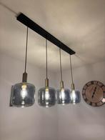 Hanglamp van glas, Huis en Inrichting, Lampen | Hanglampen, Ophalen, Zo goed als nieuw, Glas, 75 cm of meer