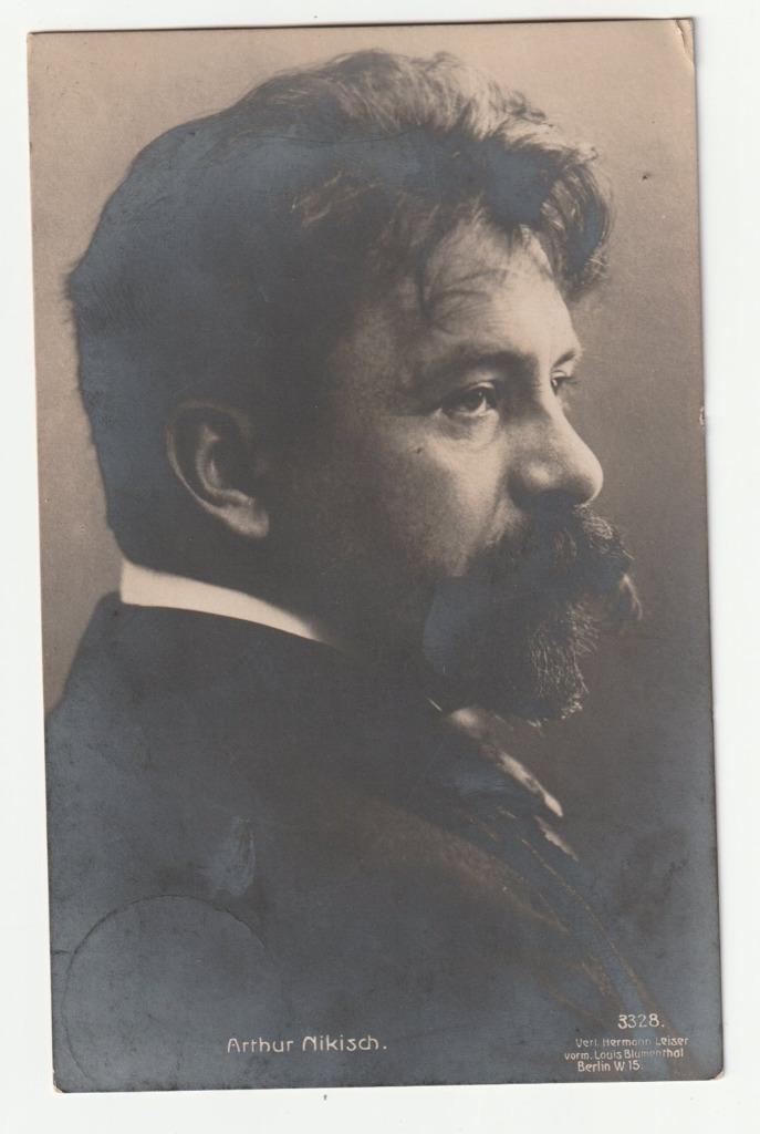 Arthur Nikisch dirigent oude anichtkaart 1914, Verzamelen, Muziek, Artiesten en Beroemdheden, Gebruikt, Foto of Kaart, Verzenden
