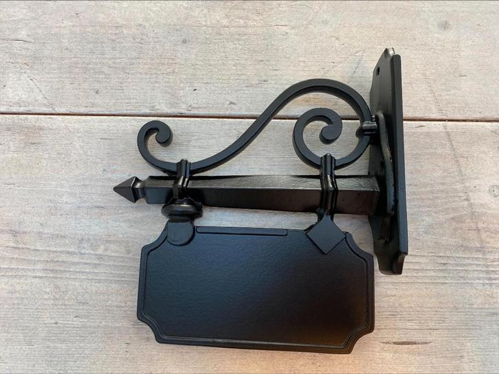 Naambord uithangbord met tekst huisnummer, Tuin en Terras, Tuinwanddecoratie, Nieuw, Ophalen of Verzenden