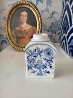 Antieke Meissen tea caddy met onion motief, Ophalen of Verzenden