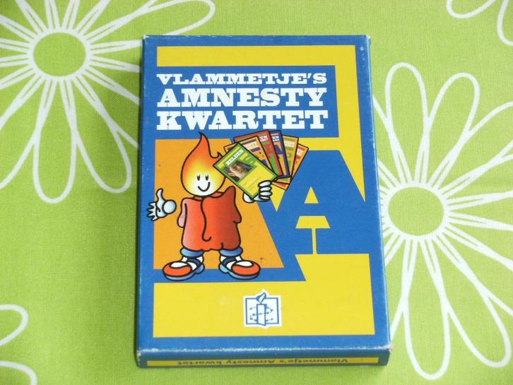 Amnesty kwartet, Verzamelen, Speelkaarten, Jokers en Kwartetten, Zo goed als nieuw, Kwartet(ten), Ophalen of Verzenden