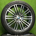 Originele 19 inch BMW 664M velgen met banden 5-serie G30 G31, 19 inch, Gebruikt, 275 mm, Banden en Velgen