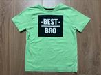 Primark t-shirt Best Bro groen maat 122, Gebruikt, Ophalen of Verzenden, Shirt of Longsleeve, Primark