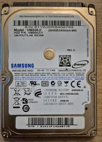 Samsung HM500JI 3.5 inch 500GB 5400 RPM beschikbaar voor biedingen