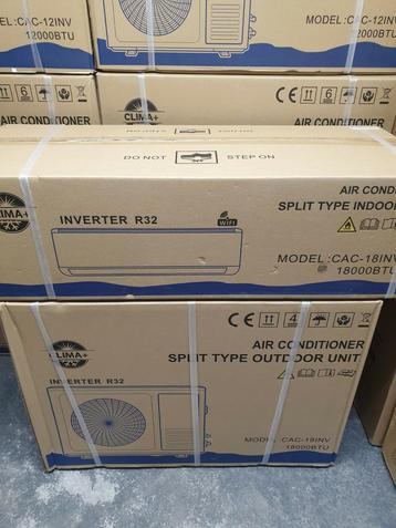 Clima+ split airco 18000btu, wifi, leidingset, inverter, 3d beschikbaar voor biedingen