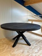 Eettafel zwart - mangohout en staal