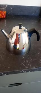 Rvs dubbelwandige theepot van Bredemeijer, Huis en Inrichting, Keuken | Potten en Pannen, Ophalen of Verzenden, Rvs