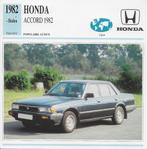 Ma658 autokaart honda accord ( 1982 ), Verzamelen, Ophalen of Verzenden, Zo goed als nieuw, Auto's