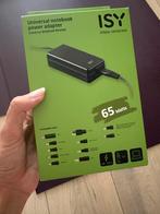 ISY Universele Laptop Adapter 65W, Computers en Software, Laptop-opladers, Ophalen of Verzenden, Nieuw