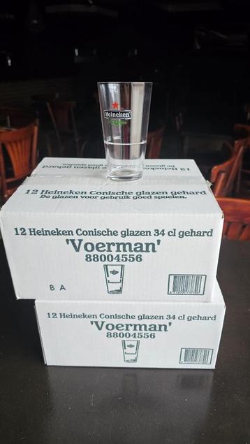 Heineken glazen te koop 34cl €10 per doos beschikbaar voor biedingen
