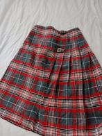 Schotse rok kilt maat S geruite rok met riempjes, Kleding | Dames, Rokken, Verzenden, Zo goed als nieuw, Maat 36 (S), Onder de knie