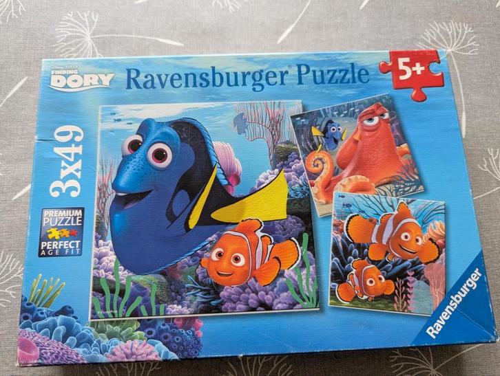 Finding Dory Puzzels Ravensburger (3x49), Kinderen en Baby's, Speelgoed | Kinderpuzzels, Ophalen of Verzenden