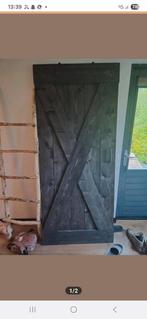 Steigerhoute loft deur., Doe-het-zelf en Verbouw, Deuren en Horren, 80 tot 100 cm, Binnendeur, Ophalen of Verzenden, Zo goed als nieuw