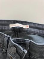 Nieuwe LEVI  721 mile high skinny jeans grijs zwart mt 24, Nieuw, Ophalen of Verzenden, W27 (confectie 34) of kleiner, Levi’s