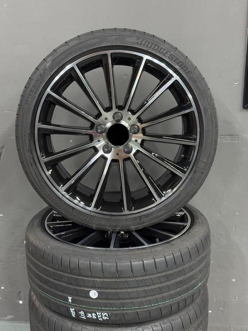 19 inch fits Mercedes A B C klasse 5x112 et45 Zwart multi, Auto-onderdelen, Banden en Velgen, Velg(en), Zomerbanden, 19 inch, 225 mm
