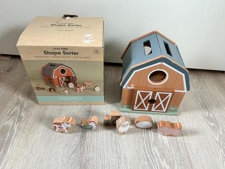 Little Dutch Little Farm Vormenstoof in doos, Kinderen en Baby's, Speelgoed | Houten speelgoed, Gebruikt, Overige typen, Ophalen of Verzenden