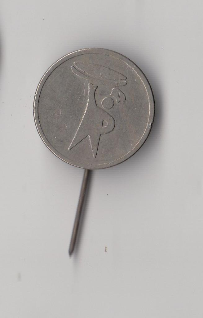 Turkstra Leeuwarden Beschuit speldje, Verzamelen, Speldjes, Pins en Buttons, Gebruikt, Speldje of Pin, Overige onderwerpen, Ophalen of Verzenden