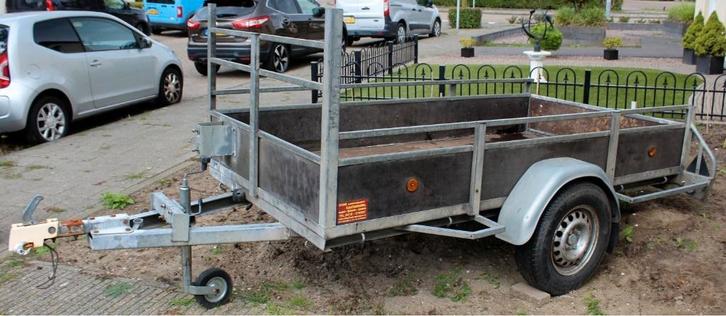 Aanhanger enkelasser 750kg, Auto diversen, Aanhangers en Bagagewagens, Gebruikt, Ophalen