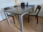 Design Arco tafel en stoelen, Huis en Inrichting, Tafels | Eettafels, Ophalen, Gebruikt, 50 tot 100 cm, Vijf personen of meer