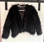 Nep bontjas zwart, goede staat, Kleding | Dames, Ophalen of Verzenden, Zo goed als nieuw, Maat 36 (S), Zwart