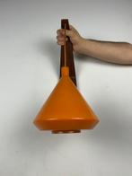 Vintage Philips wandlamp teak en oranje glas, Ophalen of Verzenden, Gebruikt, Glas, Vintage