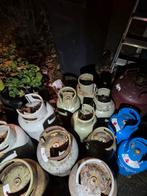 Gasflessen voor carbid schieten, Ophalen, Gebruikt