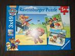 3 Paw Patrol puzzels van 3 x 49 stukjes, Ophalen of Verzenden, 10 tot 50 stukjes, Zo goed als nieuw, 4 tot 6 jaar