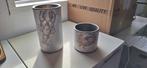 2 Stenen vazen, Huis en Inrichting, Woonaccessoires | Vazen, Ophalen, Overige kleuren, Aardewerk of Porselein, Zo goed als nieuw