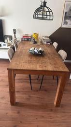 Houten tafel, Ophalen, Gebruikt, 100 tot 150 cm, Teakhout