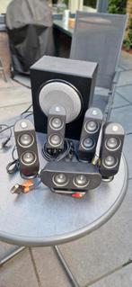 Logitech 5.1 speakers, x-530, goede staat., Computers en Software, Pc speakers, Ophalen, Gebruikt