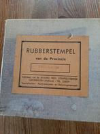 Vintage Houten/rubber  Stempel - Provincie Friesland, Ophalen, Gebruikt