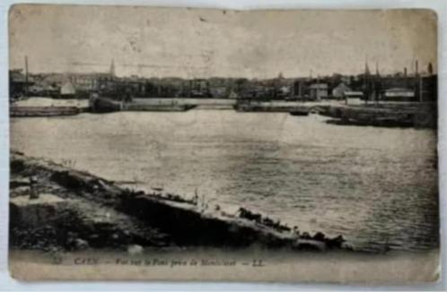 Oude Briefkaart Caen - Vue sur le pont prise de Montalivet, Verzamelen, Ansichtkaarten | Buitenland, Gelopen, Frankrijk, 1920 tot 1940