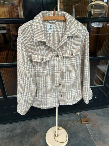 Garcia beige creme blouse jasje met zilverdraad maat M beschikbaar voor biedingen