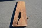 Boomstamtafel 400 cm suar -BT986- 4 meter boomstamtafel, Ophalen of Verzenden, Vijf personen of meer, Metaal, Rechthoekig