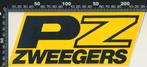 Sticker: PZ Zweegers (2), Verzenden, Zo goed als nieuw, Bedrijf of Vereniging