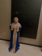 Koningsblauwe caftan met riem, Ophalen of Verzenden, Zo goed als nieuw, Blauw, Overige typen