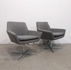 Grijze fauteuil,retro design, Ophalen, Gebruikt, 75 tot 100 cm, 50 tot 75 cm