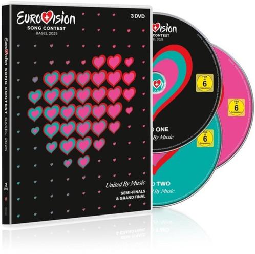 Eurovision Song Contest Basel 2025 (3DVD) GRATIS VERZENDING, Cd's en Dvd's, Dvd's | Muziek en Concerten, Nieuw in verpakking, Muziek en Concerten