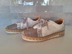 Leren espadrille sneakers. Spaans merk: Kanna. Maat 41, Ophalen of Verzenden, Zo goed als nieuw, Wit, Sneakers of Gympen