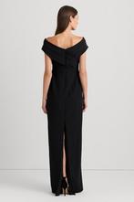 Galajurk zonder kaartje Ralph Lauren off shoulder avondjurk, Galajurk, Zwart, Maat 42/44 (L), Nieuw