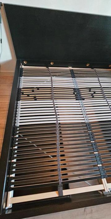 Malm ikea bed 180x200 zwart - afbeelding 2